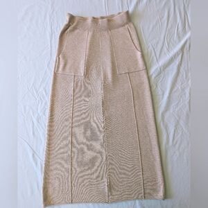 Wool Maxi Sweater Knit Skirt From Nap Loungewear